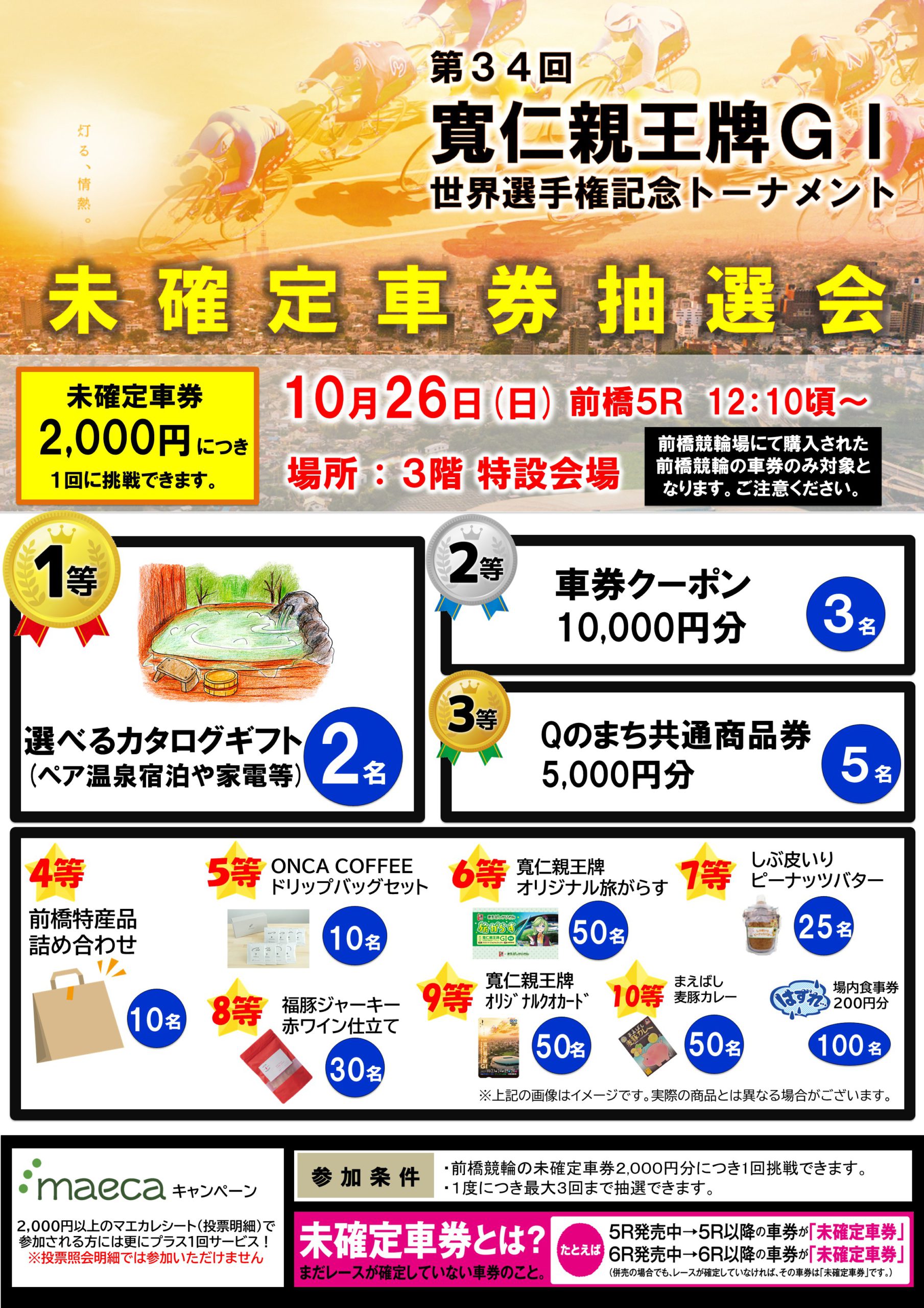 GⅠ未確定車券抽選会